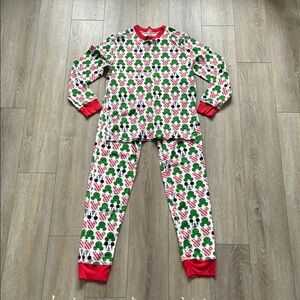 Disney Christmas Festive Red and Green Men’s Pajamas - Set Size Medium